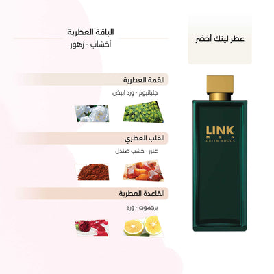 LINK Green Woods For Men EDP 150ML – Floral Woody Perfume