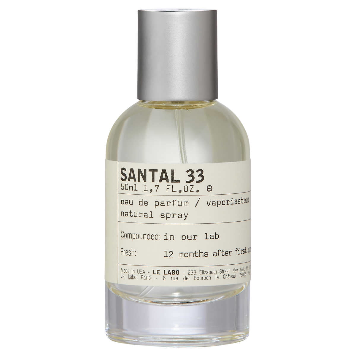 Le Labo Santal 33 - Eau de Parfum, Spray 3.4 oz / 100ml Fragrances for Unisex