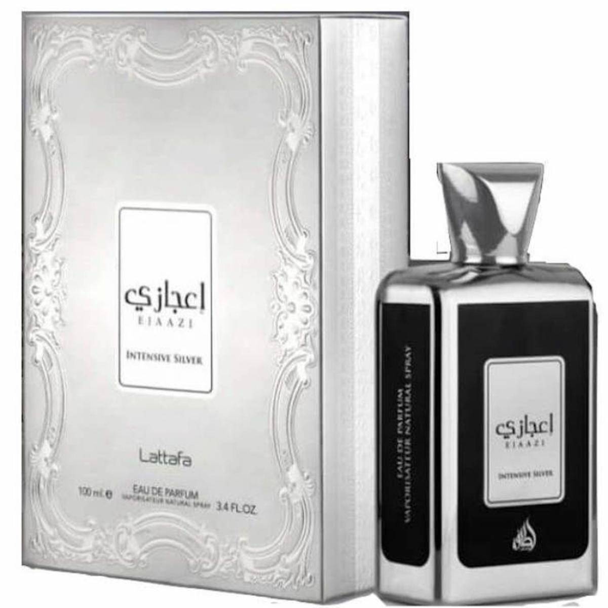 Lattafa Perfumes EJAAZI Intensive Silver Lattafa Original Men Eau de Parfum 100ml - Smile Perfumes