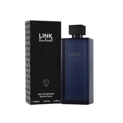 LINK Black Woods For Men EDT 200ML – Woody Aquatic Perfume - Smile Perfumes